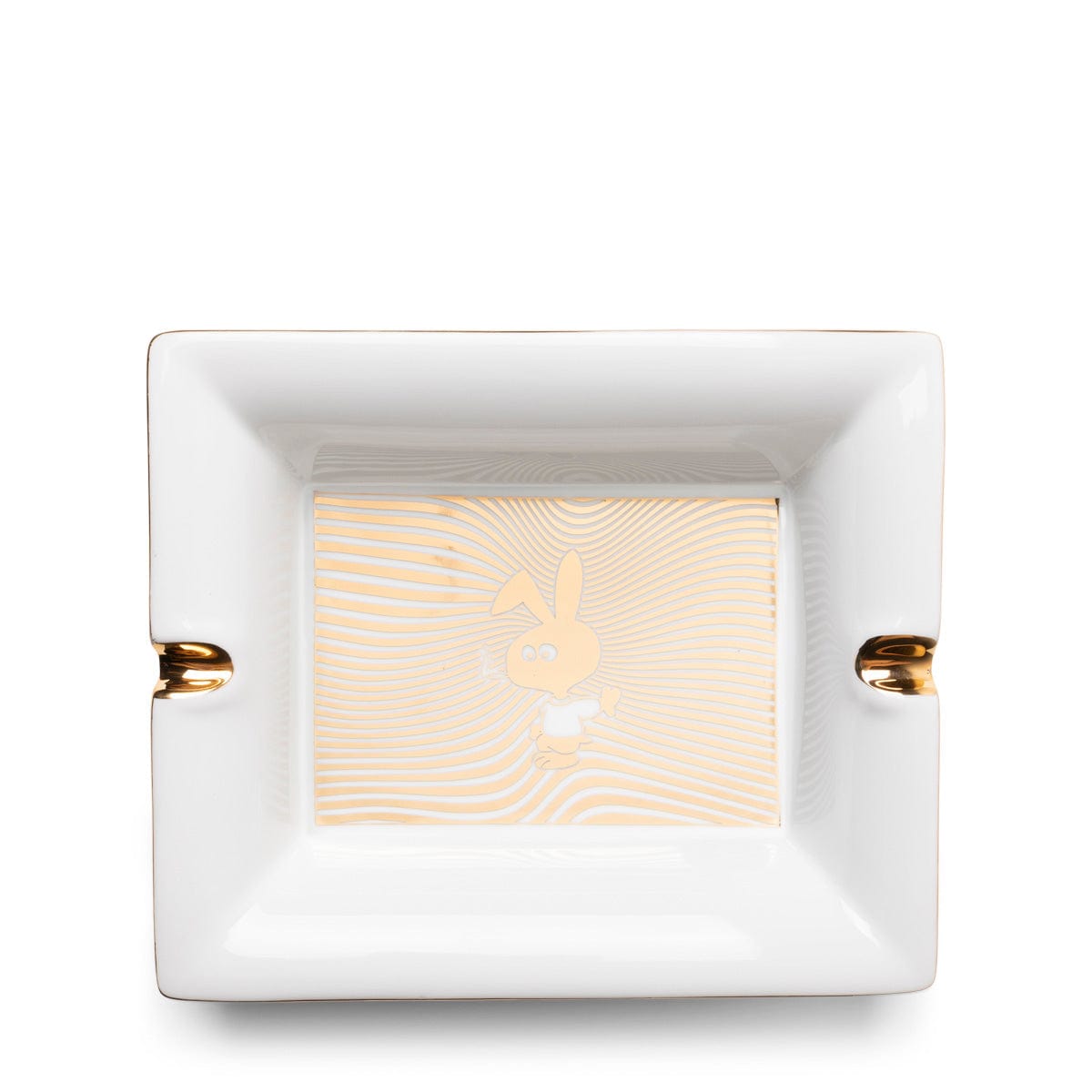 Cold World Frozen Goods Odds & Ends WHITE/ GOLD / O/S WAVY BUNNY ASH TRAY