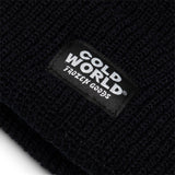 Cold World Frozen Goods Headwear BLACK / O/S WOVEN LABEL BEANIE