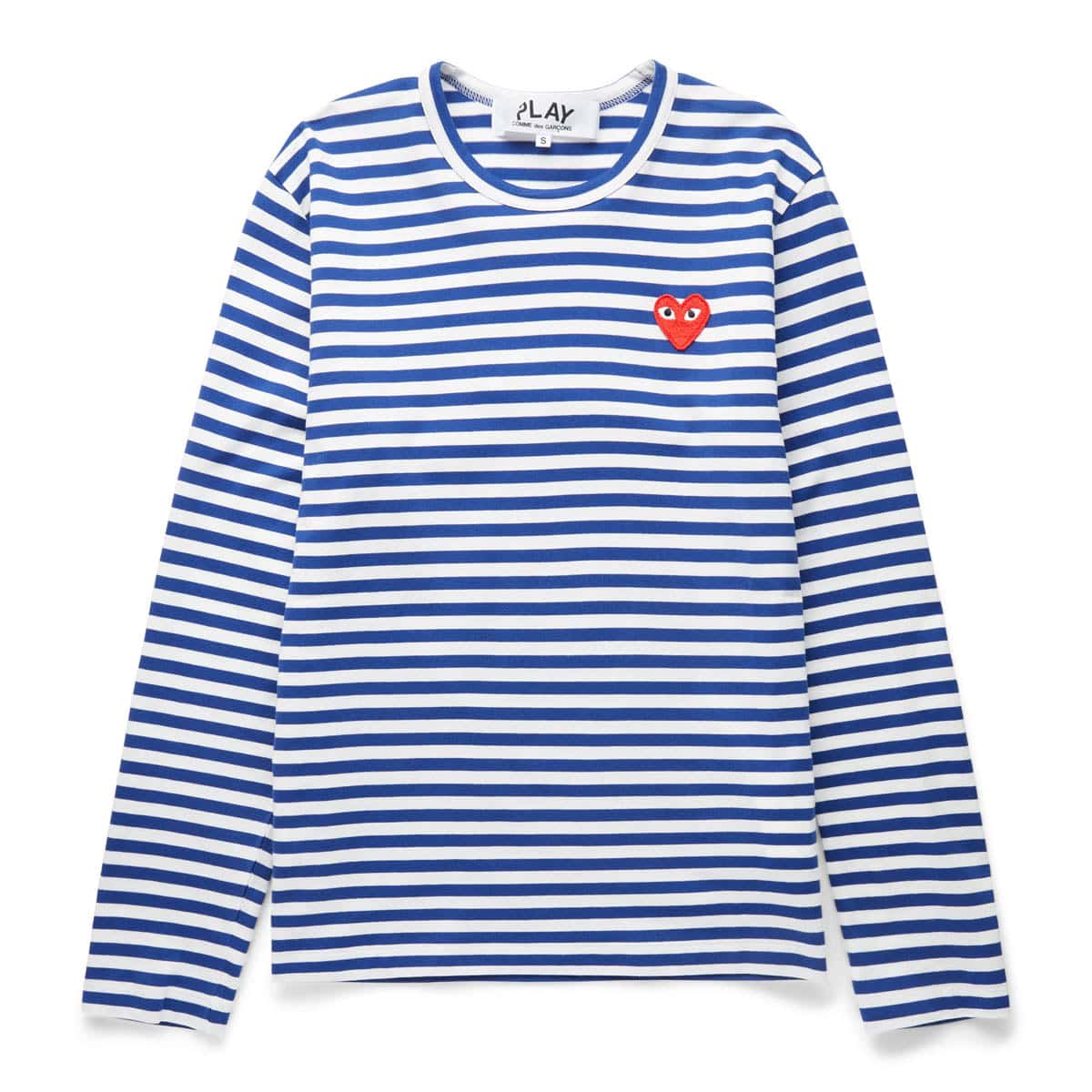 Comme des Garçons Play T-Shirts STRIPED LONG SLEEVE T-SHIRT