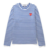 Comme des Garçons Play T-Shirts STRIPED LONG SLEEVE T-SHIRT