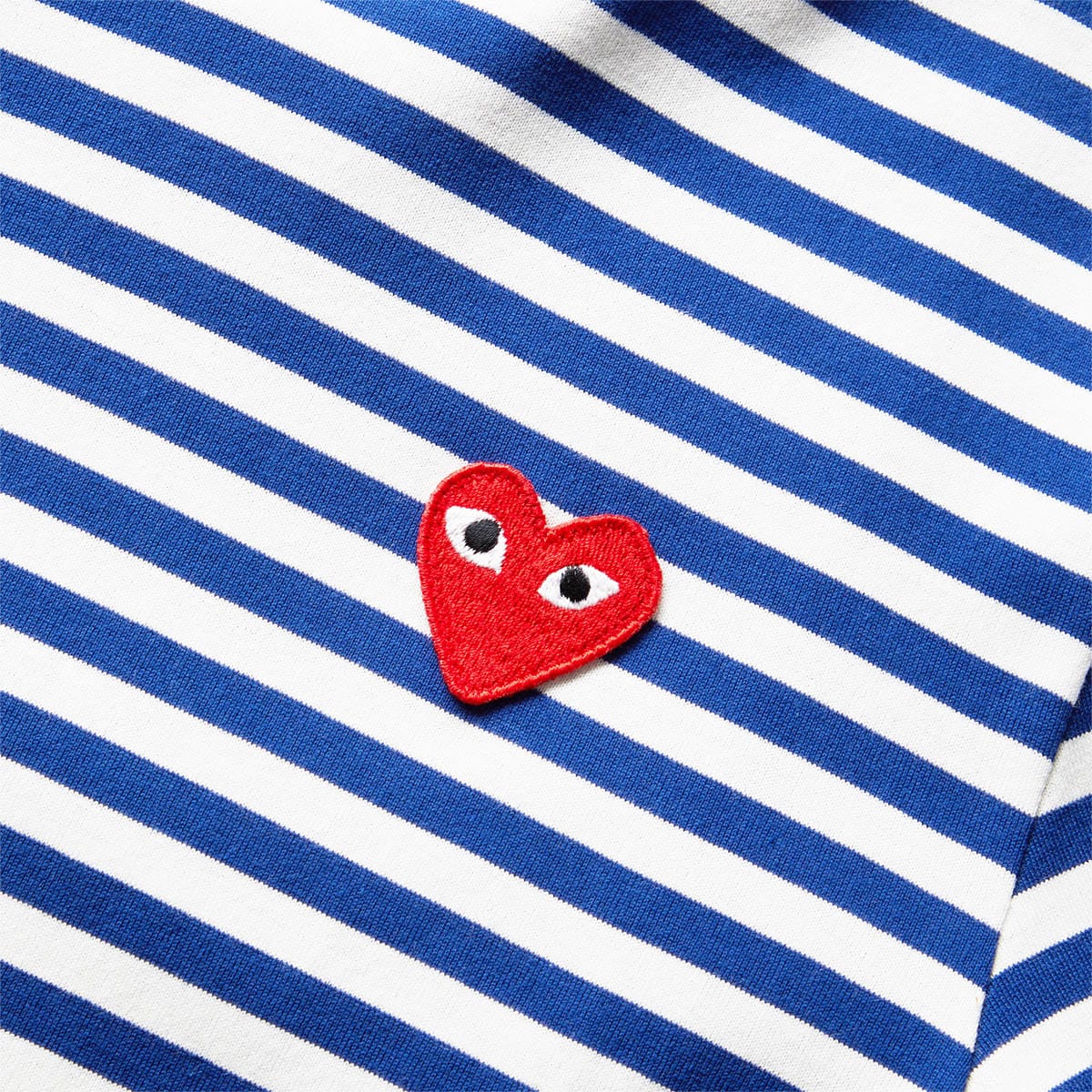 Comme des Garçons Play T-Shirts STRIPED LONG SLEEVE T-SHIRT