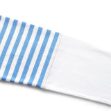 Comme des Garçons Play T-Shirts STRIPED WHITE SLEEVE T-SHIRT