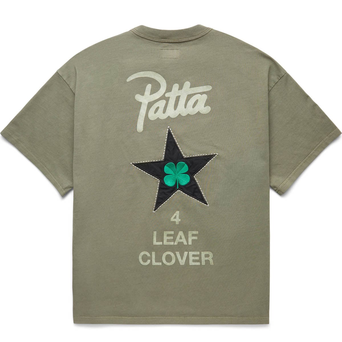 plain cotton T shirt Bianco X PATTA T Cheap Kabalegafoundation Jordan Outlet SHIRT BURNT OLIVE