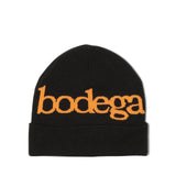 Bodega Headwear BLACK/GOLD / O/S SERIF BEANIE