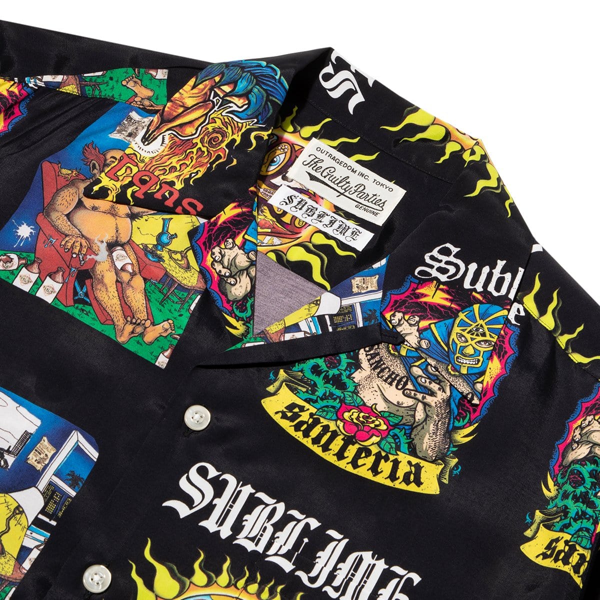 SUBLIME / SS HAWAIIAN SHIRT (TYPE-2) Black