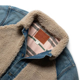 RRL Outerwear FLEECE-PANELED DENIM JACKET