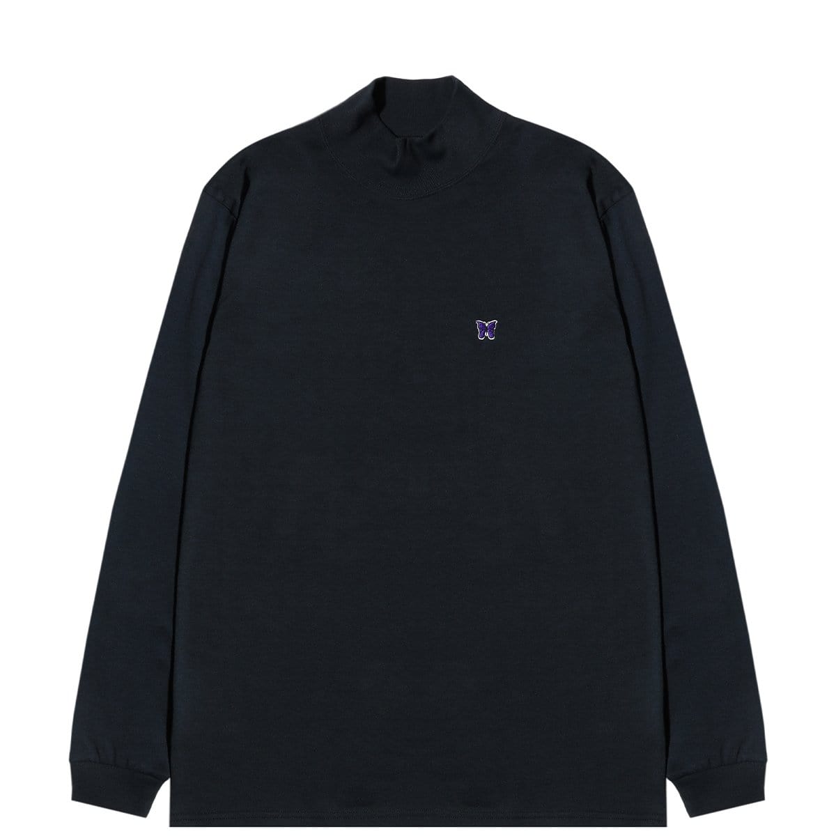 LS MOCK NECK TEE Black – Bodega