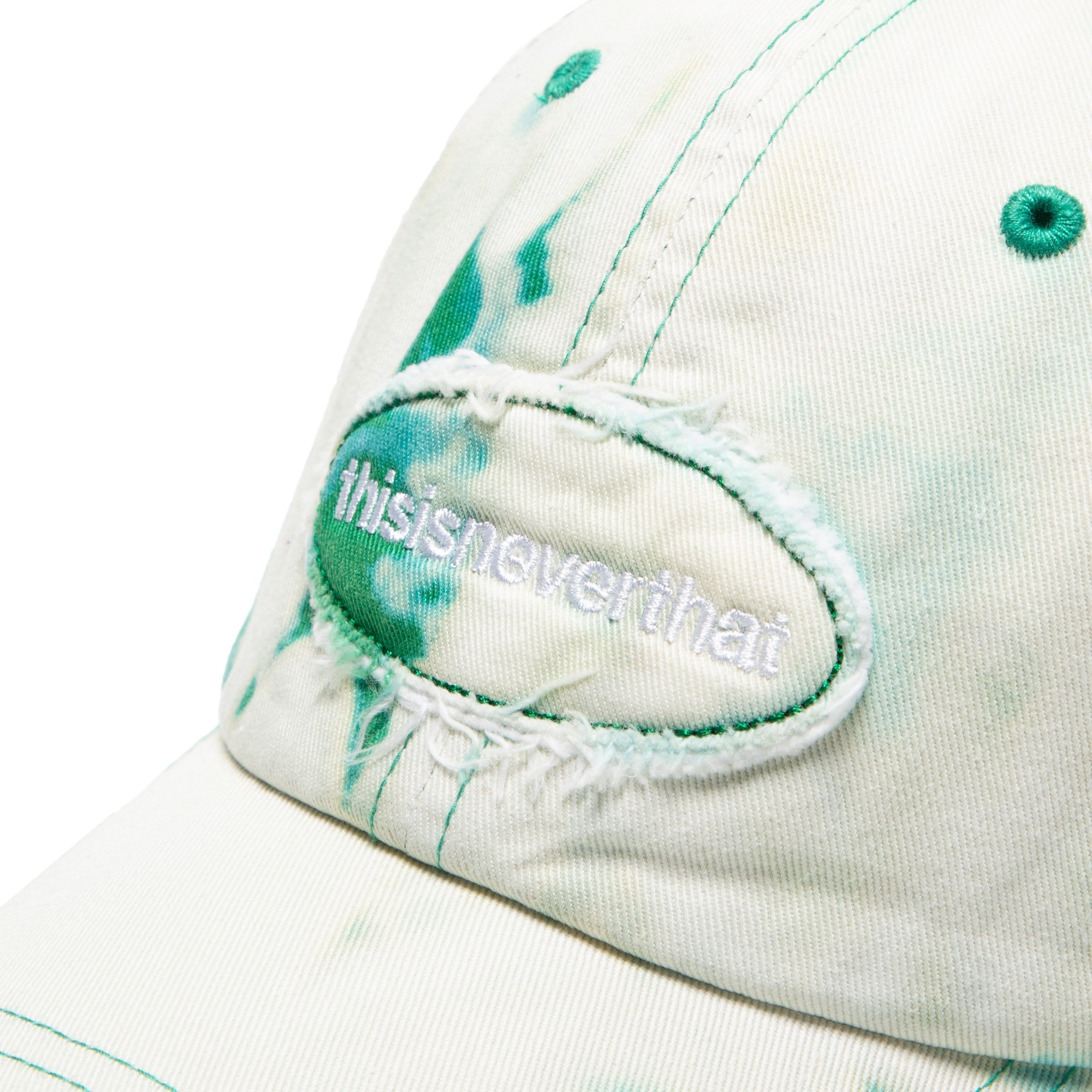 thisisneverthat Headwear GREEN / O/S BLEACHED E / T LOGO CAP