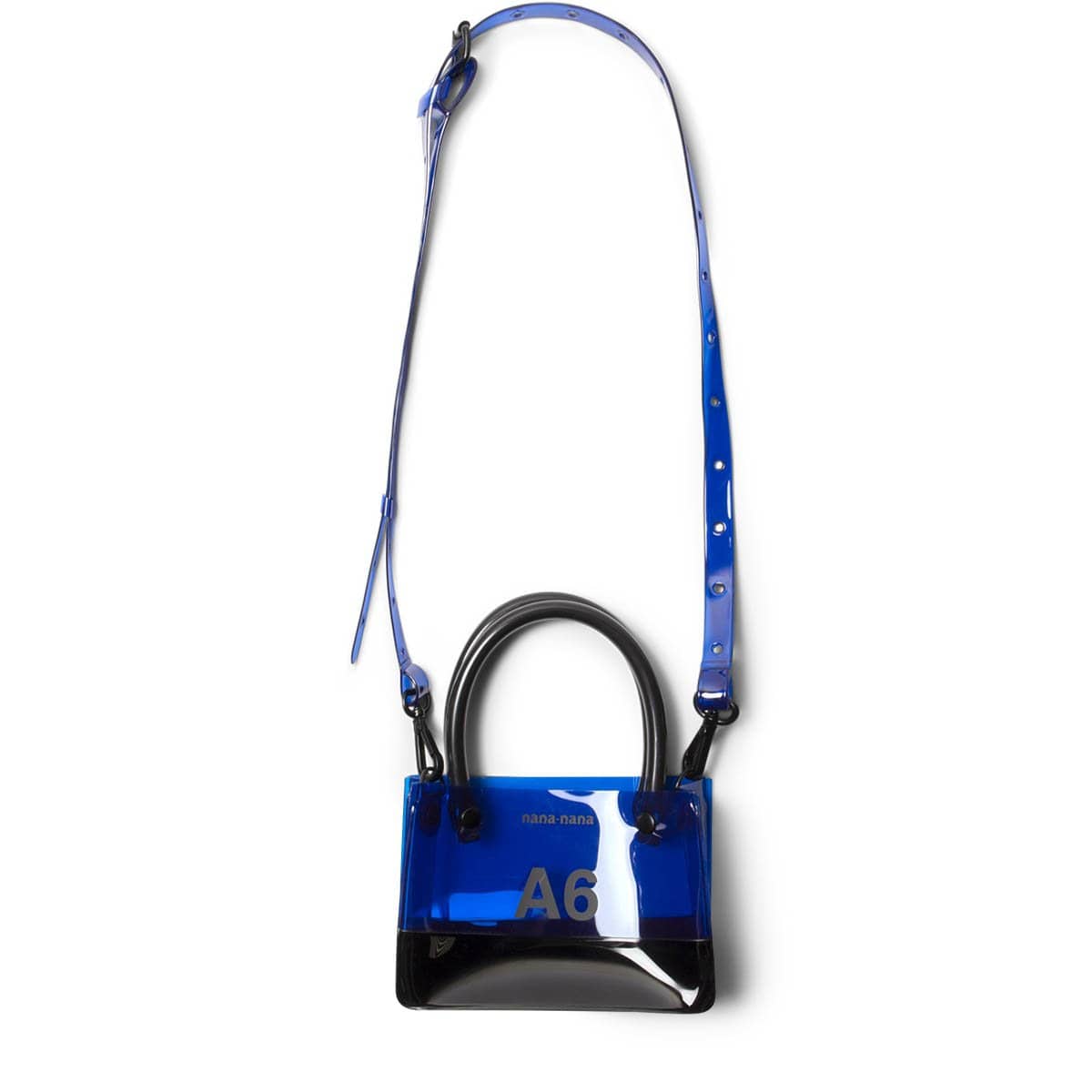 nana-nana Bags & Accessories BLUE X BLACK / O/S PVC OPAQUE A6