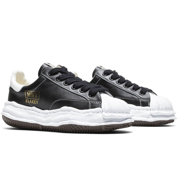 BLAKEY OG SOLE LEATHER LOW SNEAKER Black/White | Bodega