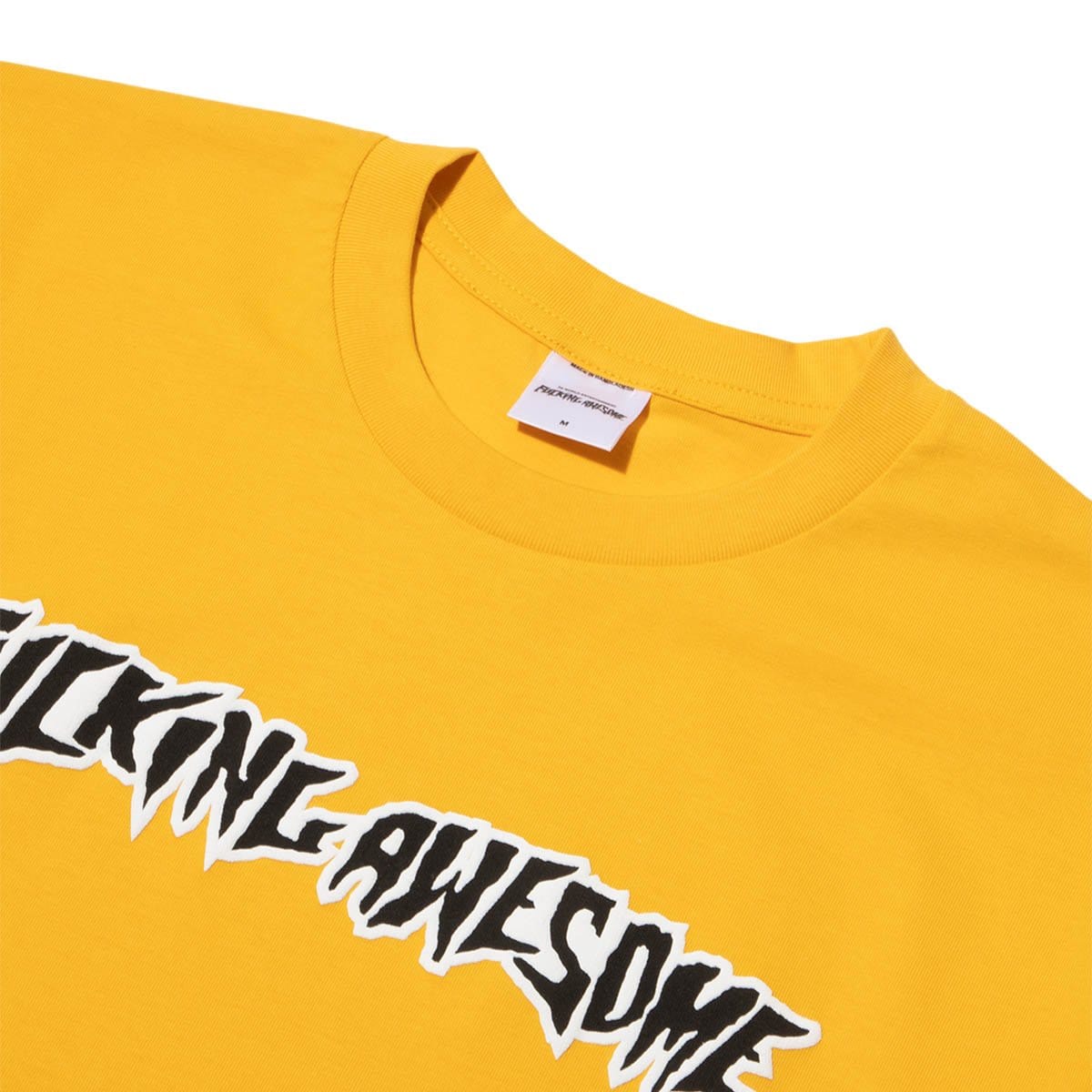 Fucking Awesome PUFF OUTLINE LOGO TEE Gold