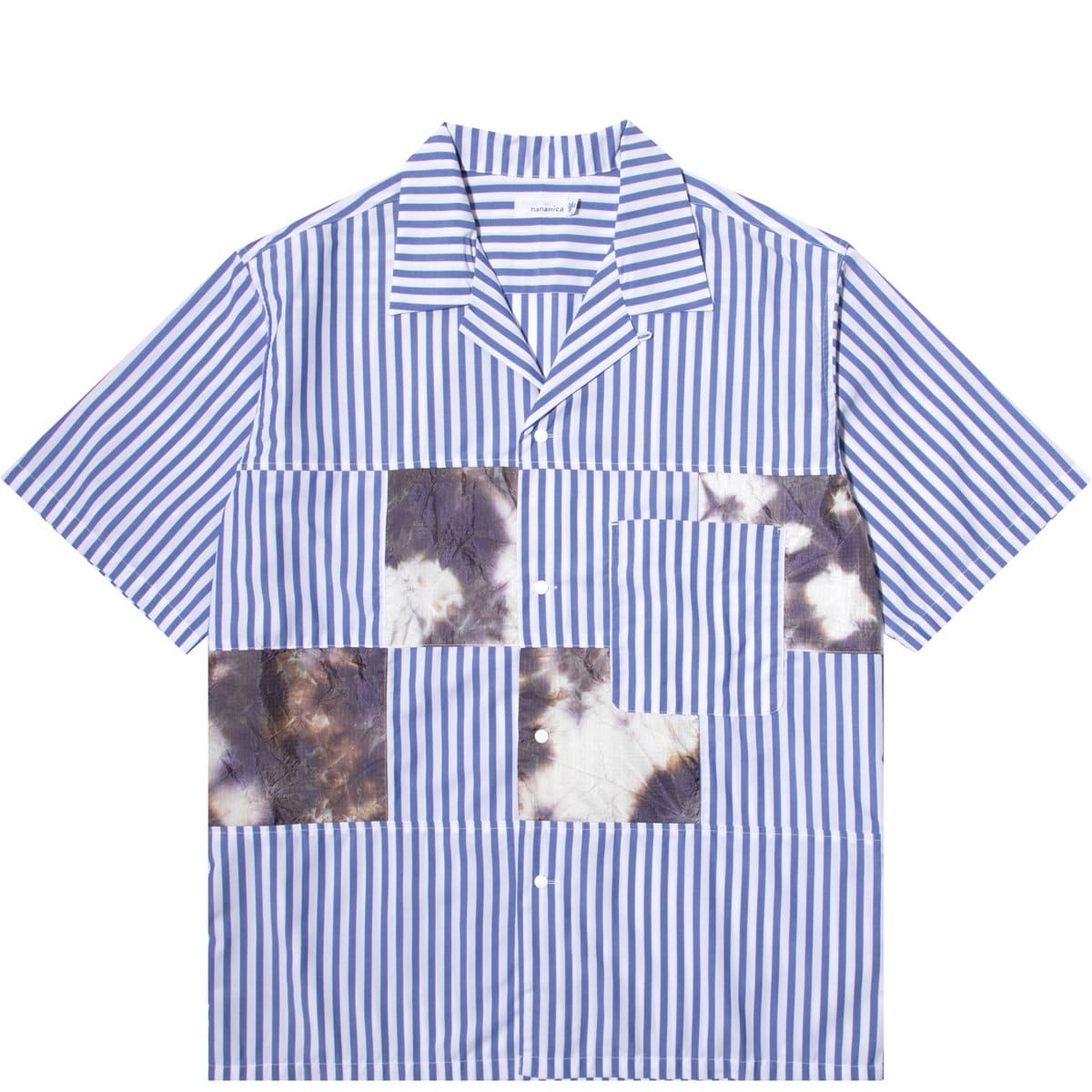 nanamica Shirts OPEN COLLAR H/S SHIRT