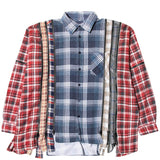 Needles Shirts ASSORTED / O/S 7 CUTS ZIPPED WIDE FLANNEL SHIRT SS21 19