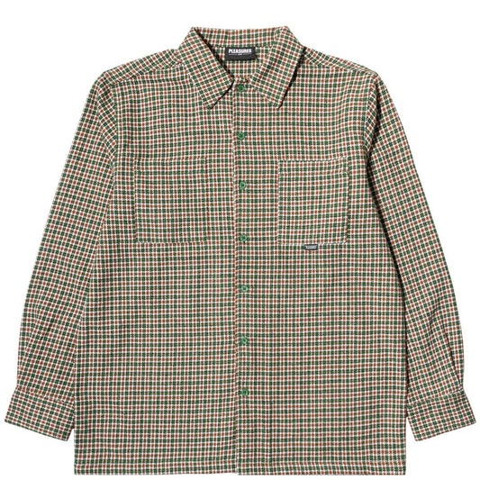 Pleasures Shirts IGNITION PLAID SHIRT