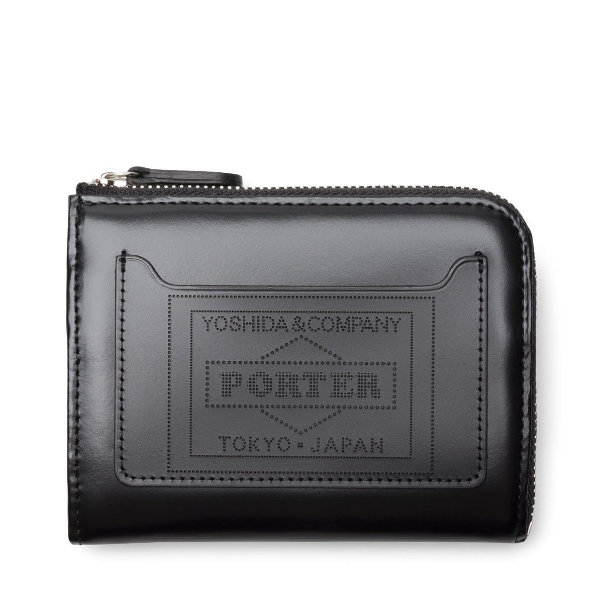 Porter Yoshida Wallets & Cases BLACK / O/S STAND ZIP WALLET