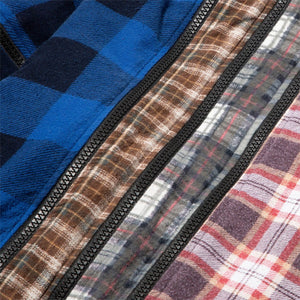 Needles Shirts ASSORTED / O/S 7 CUTS ZIPPED WIDE FLANNEL SHIRT SS21 8