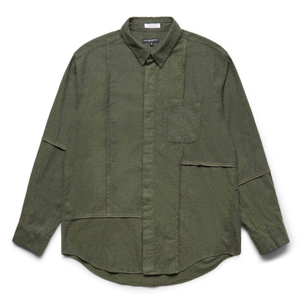 COMBO SHORT COLLAR SHIRT OLIVE | GmarShops | Family Matching Black