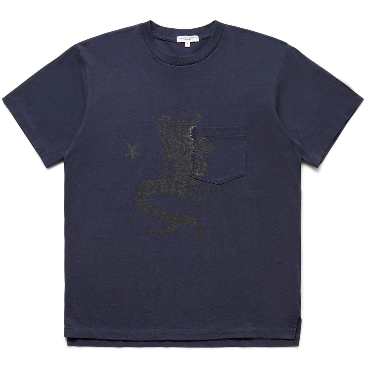 Engineered Garments T-Shirts PRINTED CROSS CREW NECK T-SHIRT