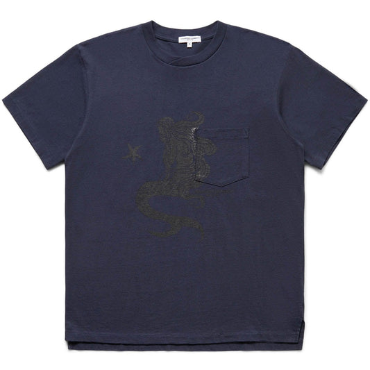 Engineered Garments T-Shirts PRINTED CROSS CREW NECK T-SHIRT