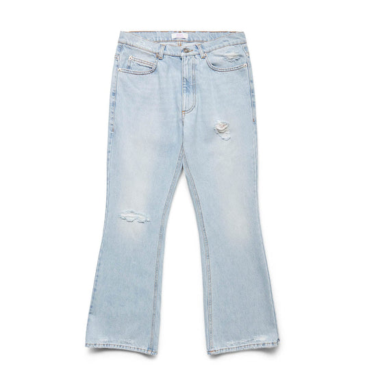 ERL Bottoms DISTRESSED DENIM PANTS WOVEN