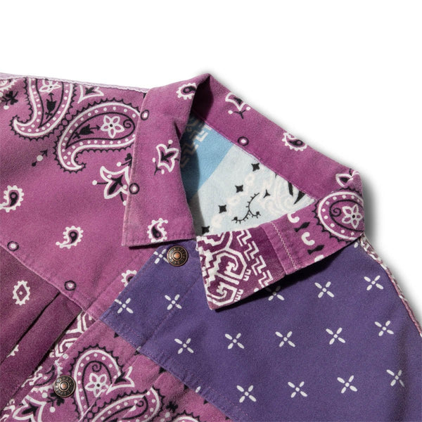 Shop Purple Brand Bandana Paisley Trucker Jacket