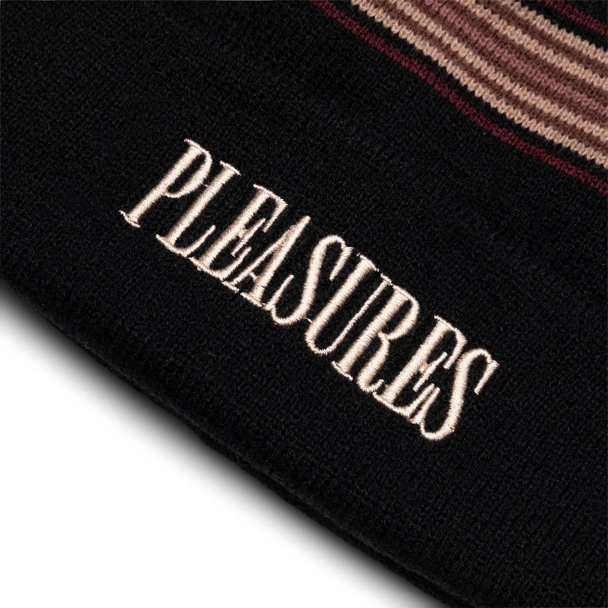 Pleasures Headwear BLACK / O/S WANDER STRIPED BEANIE