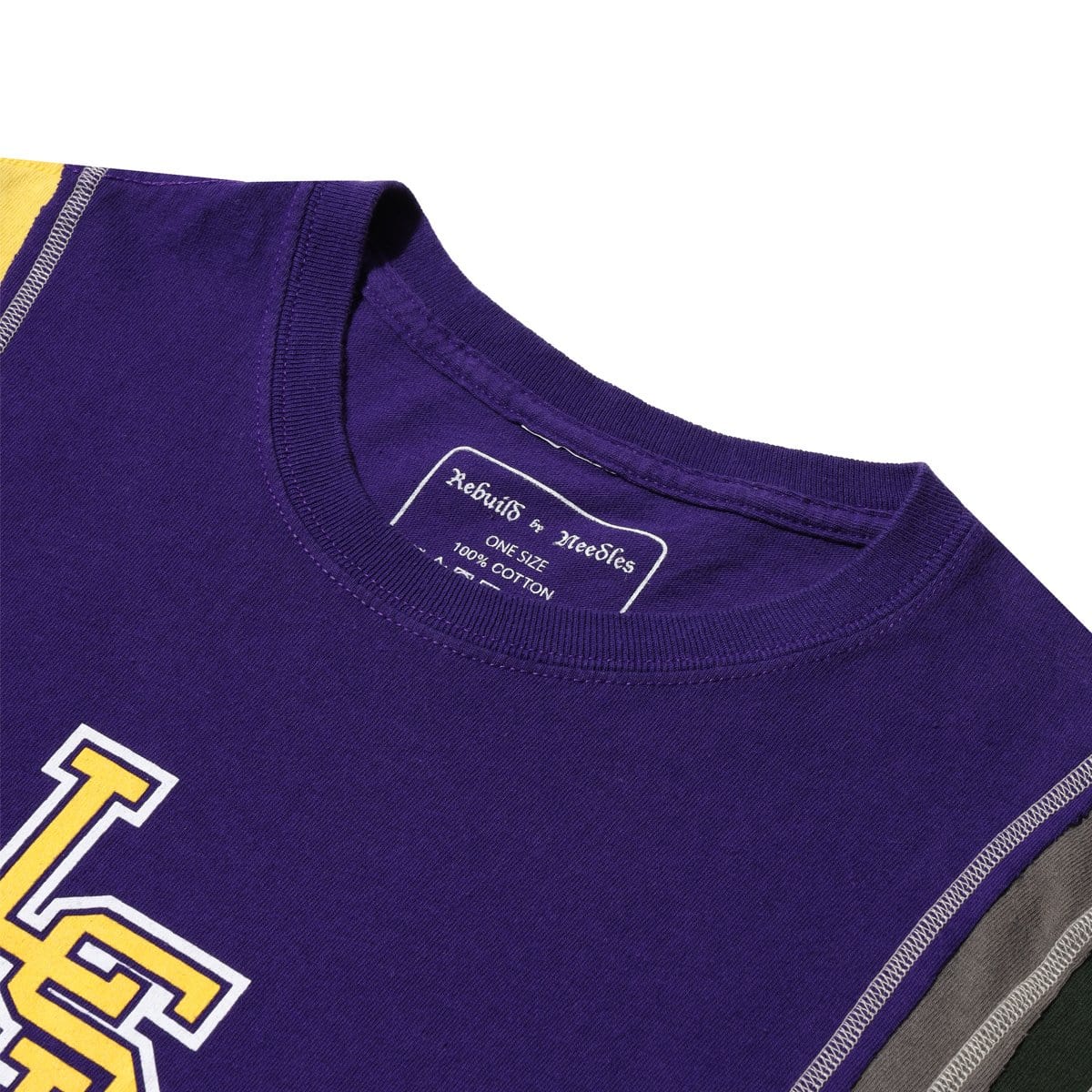 Needles T-Shirts ASSORTED / O/S 7 CUTS WIDE TEE COLLEGE SS20 34
