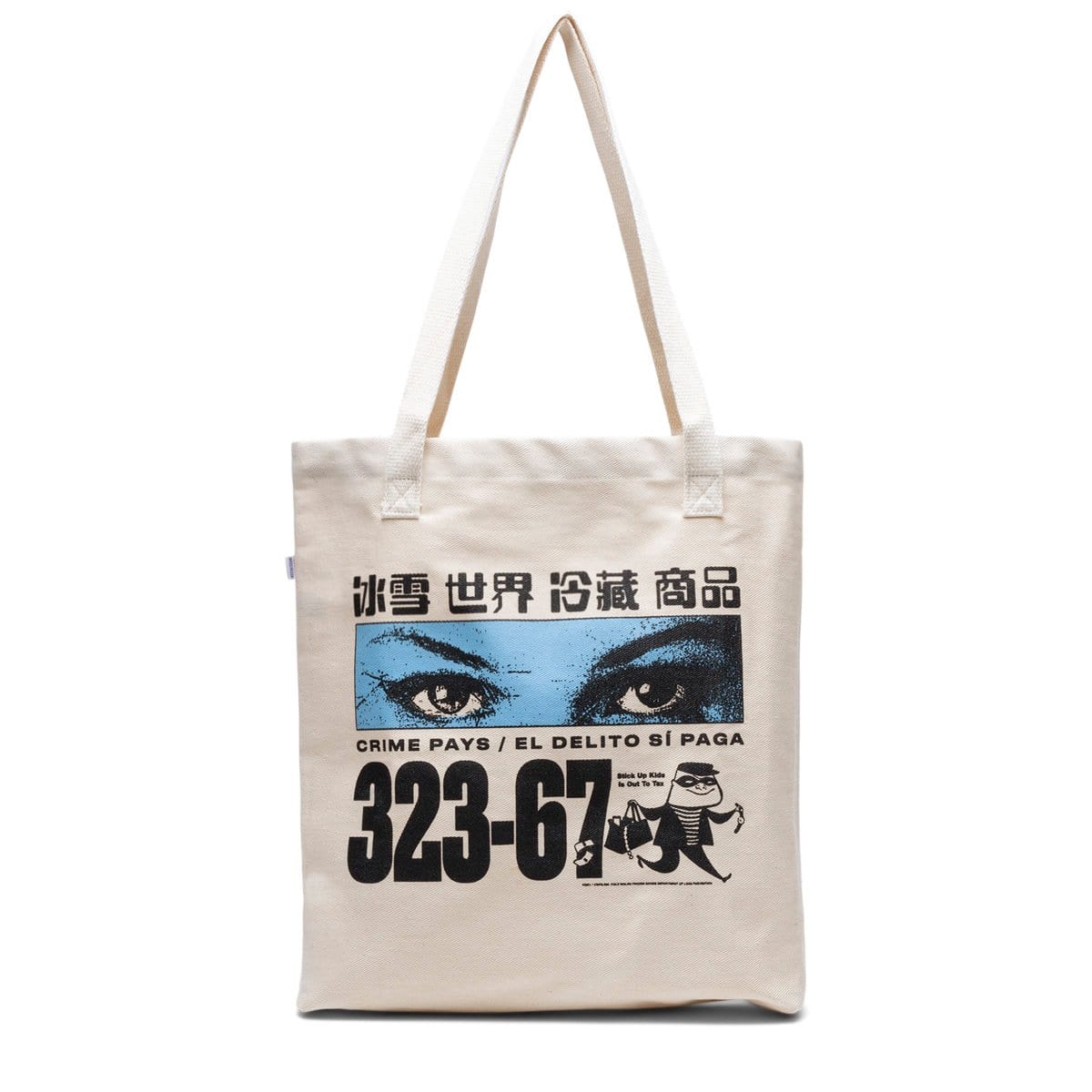 Cold World Frozen Goods Bags NATURAL / O/S CRIME PAYS TOTE