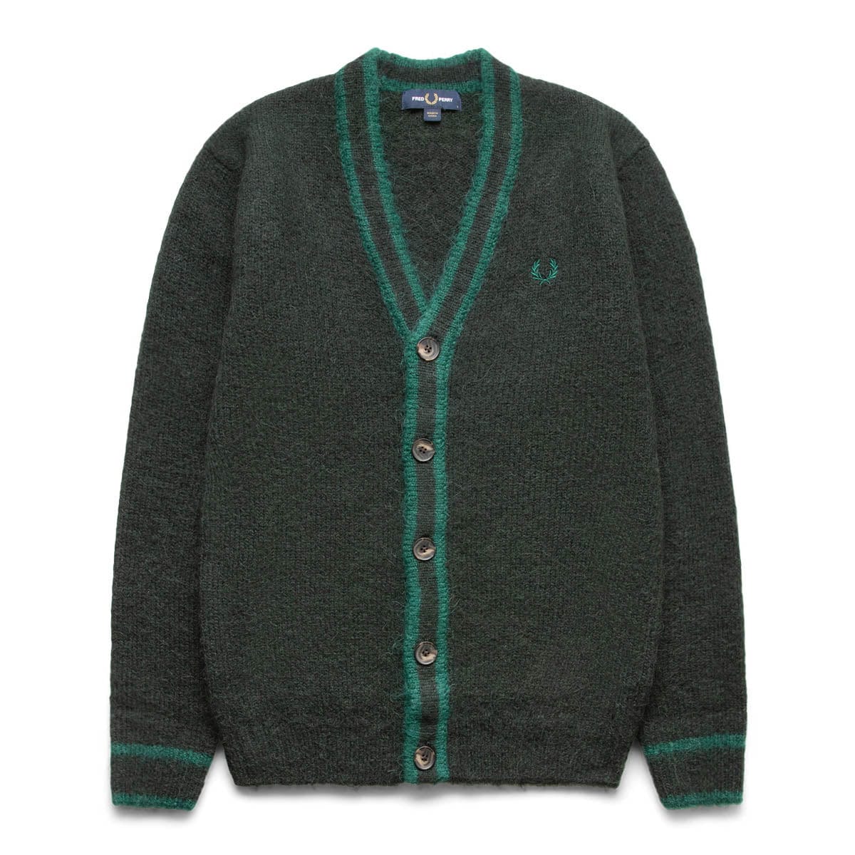 Fred Perry Knitwear ALPACA BLEND CARDIGAN