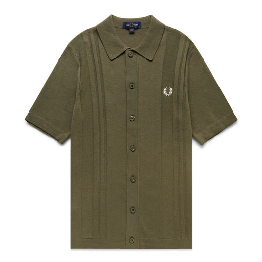 Fred Perry Shirts BUTTON THROUGH KNITTED SHIRT