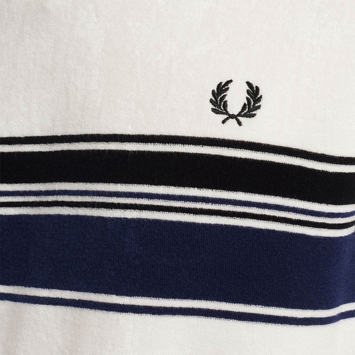 Fred Perry T-Shirts STRIPED TOWELLING T-SHIRT