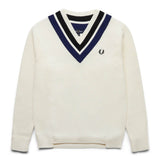 Fred Perry Knitwear STRIPED V-NECK JUMPER