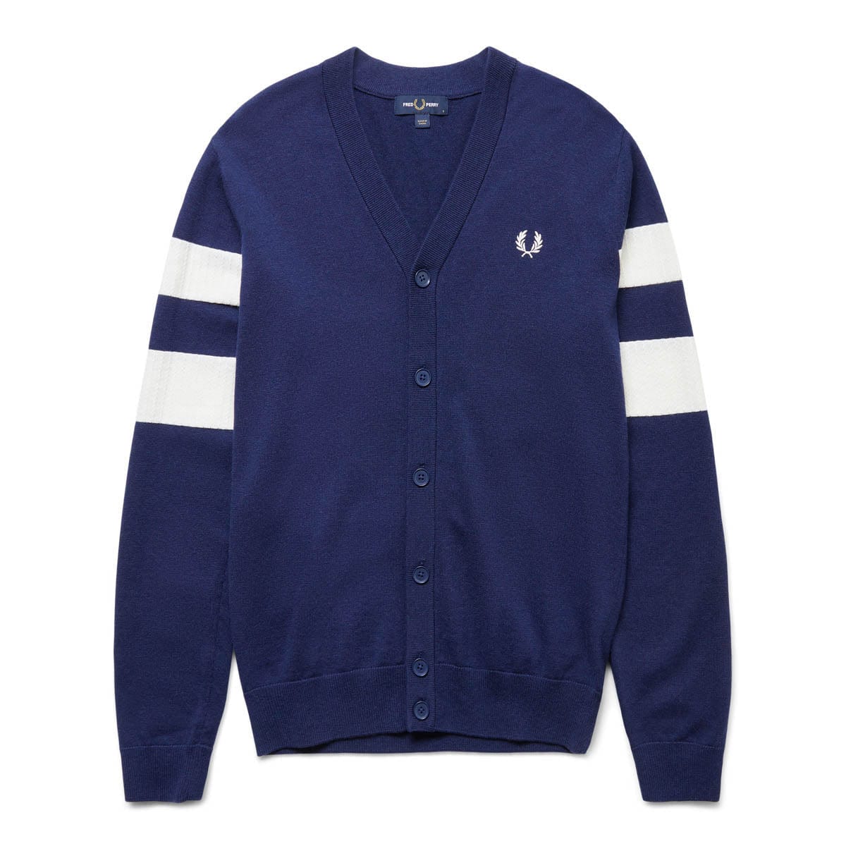 Fred Perry Knitwear TIPPED SLEEVE CARDIGAN