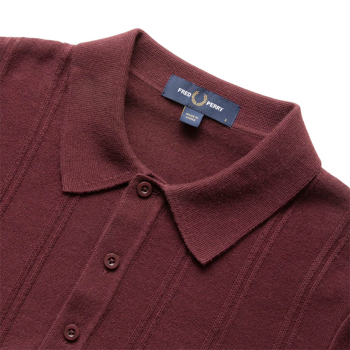Fred Perry Shirts TIPPING TEXTURE KNITTED SHIRT