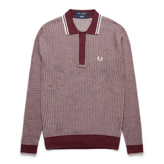 Fred Perry Shirts TWO TEXTURE KNIT SHIRT