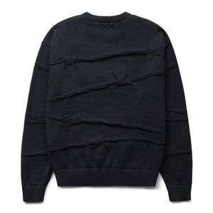 StclaircomoShops | BARBED WIRE KNIT SWEATER BLACK | Fred Perry
