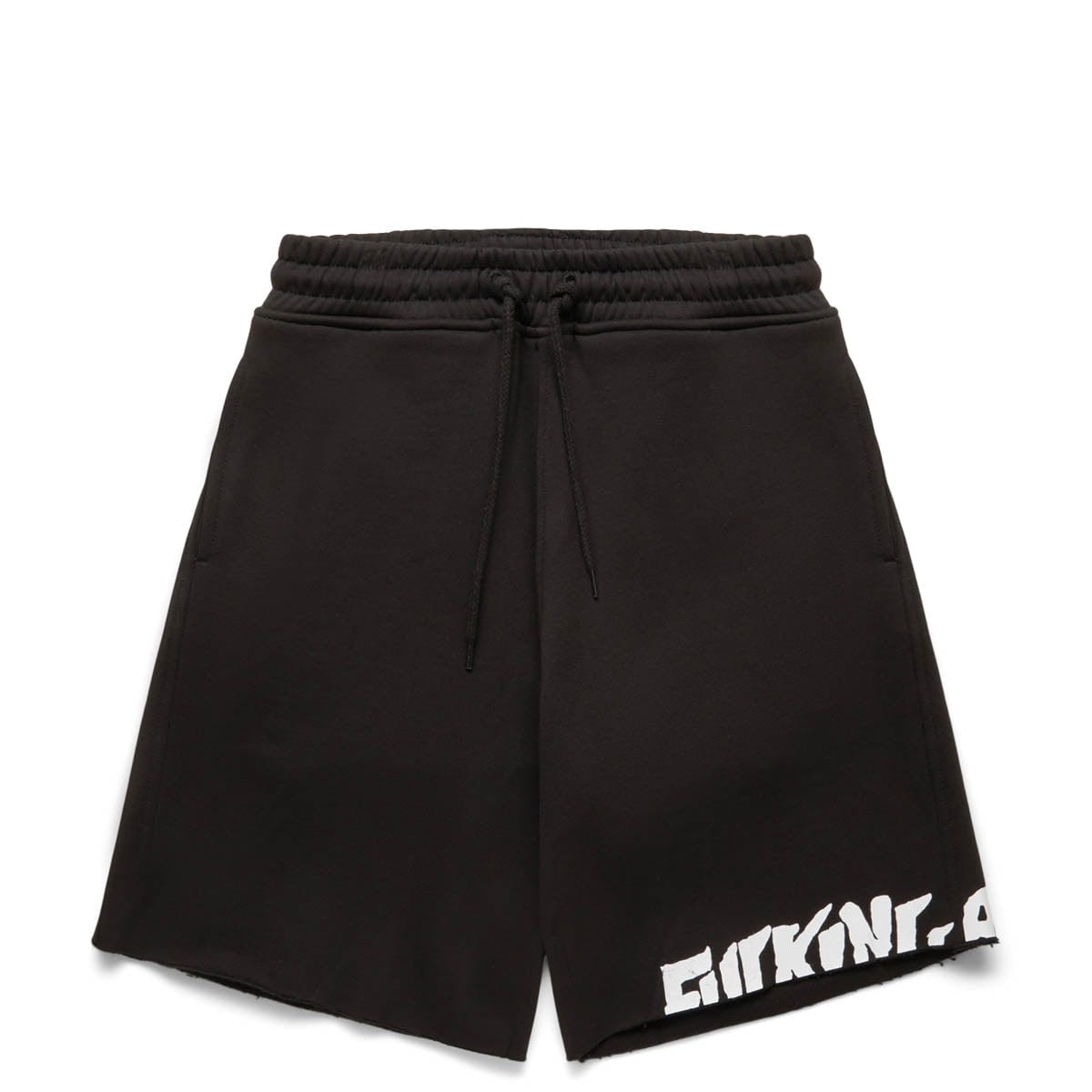 CUT OFF SWEAT SHORTS BLACK | Bodega