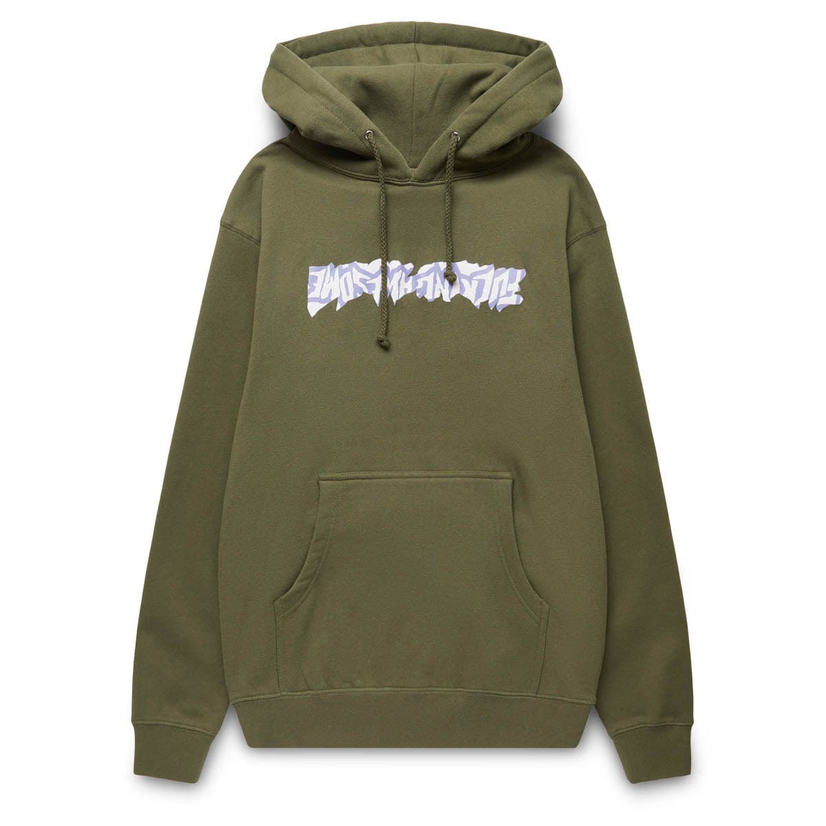 CUT OUT LOGO HOODIE ARMY GREEN | Bodega