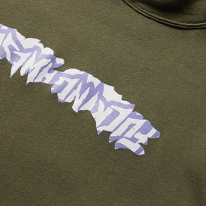 GmarShops | T-shirt Délavé Feel The | CUT OUT LOGO HOODIE ARMY GREEN