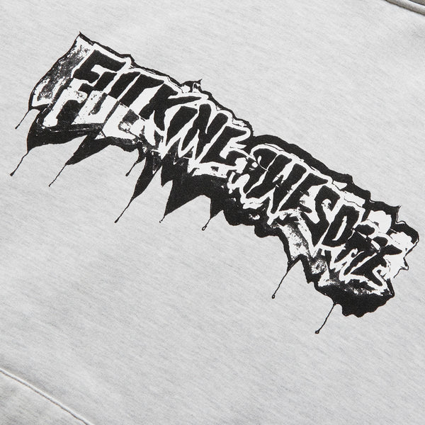 DILL CUT UP LOGO HOODIE HEATHER GREY | Bodega