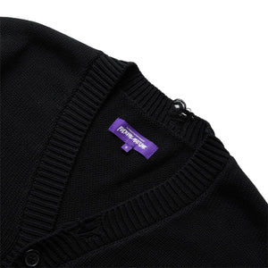 DISTRESSED CARDIGAN BLACK | Bodega