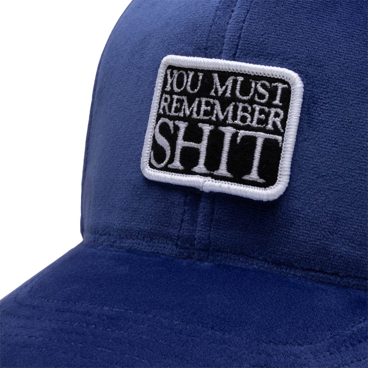 Fucking Awesome Headwear ROYAL / O/S REMEMBER SHIT VELVET SNAPBACK