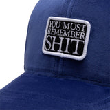 Fucking Awesome Headwear ROYAL / O/S REMEMBER SHIT VELVET SNAPBACK