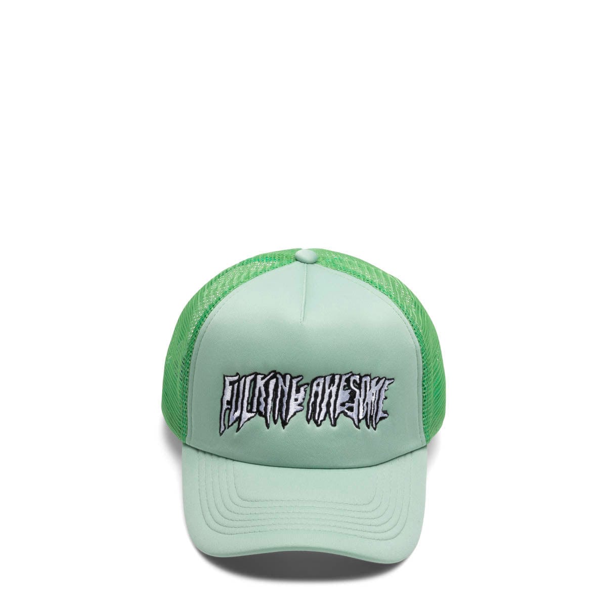 Fucking Awesome Headwear GREEN / O/S STRETCHED STAMP MESH SNAPBACK