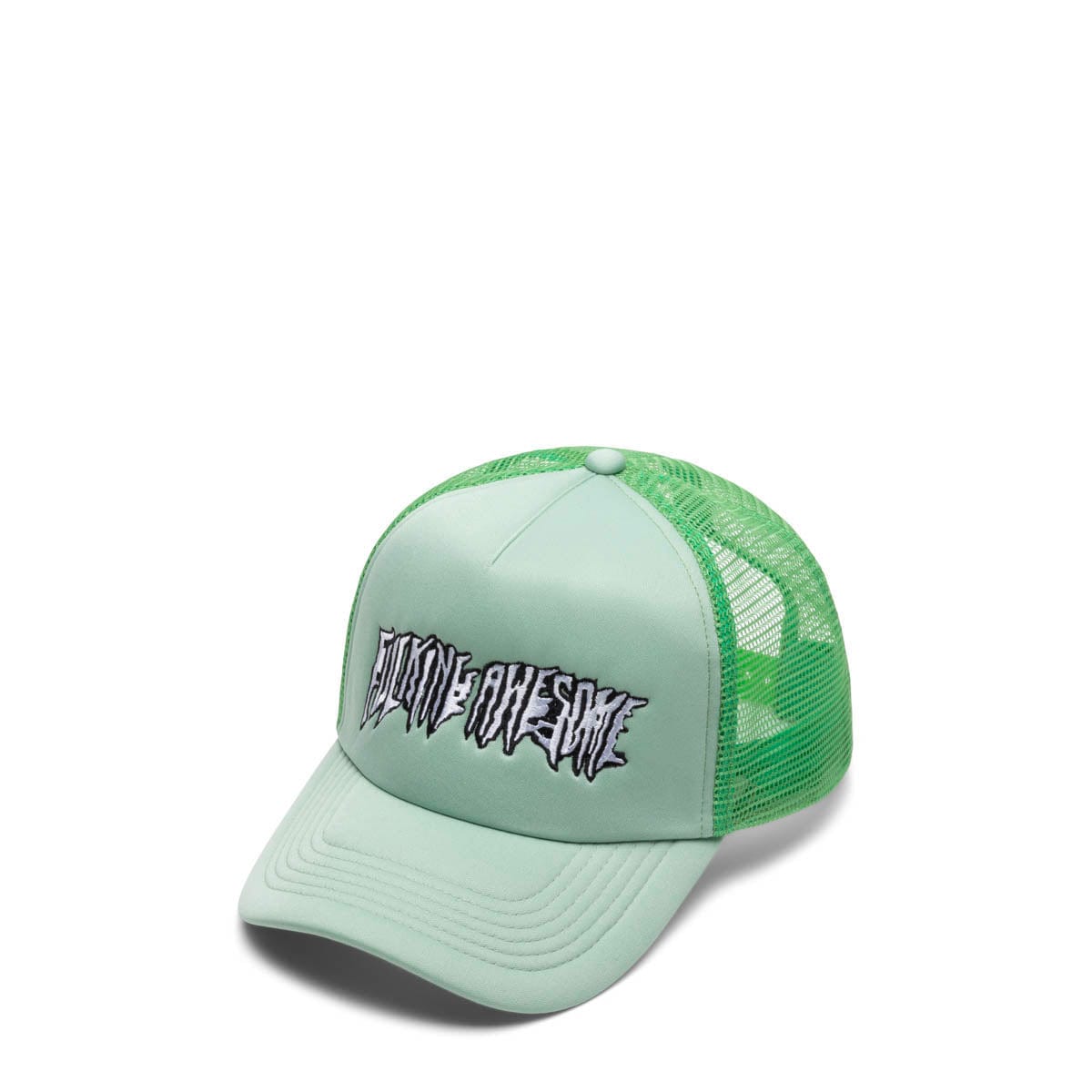 Fucking Awesome Headwear GREEN / O/S STRETCHED STAMP MESH SNAPBACK