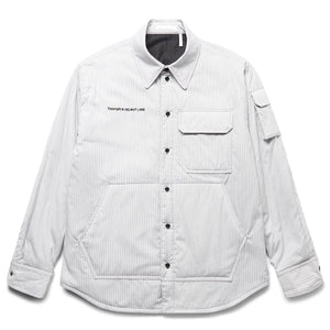 STRIPE BUTTON UP BLACK/WHITE GREY - Z4X | Bodega