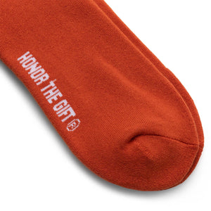 Honor The Gift Socks ORANGE / O/S / HTG230183 INNER CITY RIB SOCKS