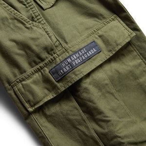 CARGO PANTS OLIVE DRAB | StclaircomoShops | utility drop-crotch