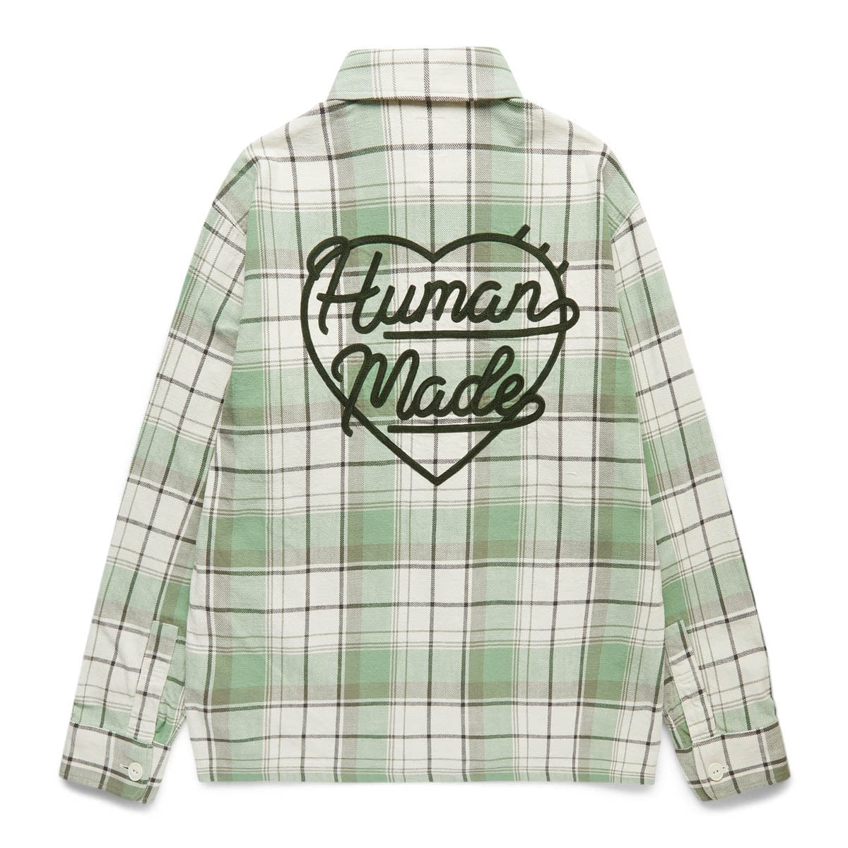 HUMAN MADE CHECKED OVERSHIRT GREEN L-