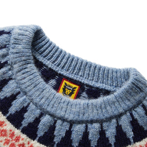 DUCK JACQUARD KNIT BLUE | Bodega